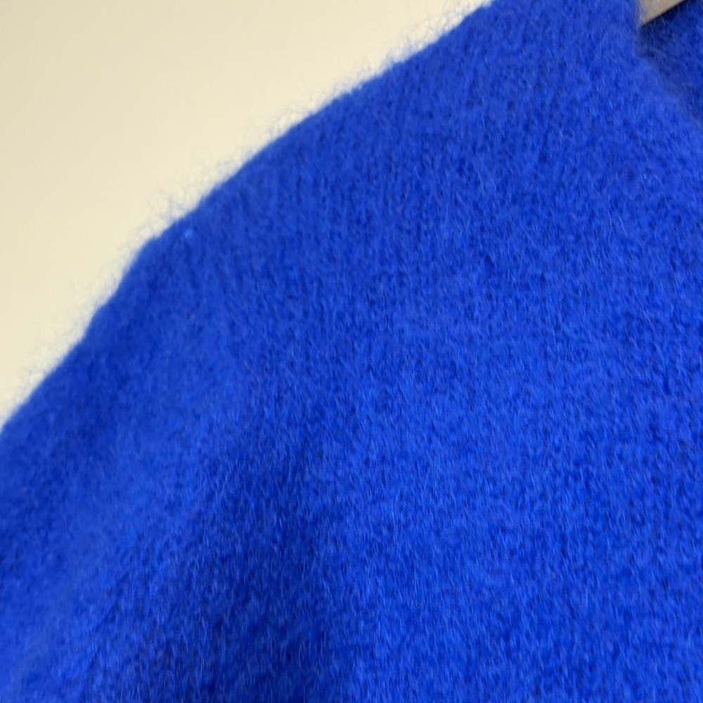 Betta Made in Italy Mohair Knit Sweater | Cobalt Blue French Minimalist - Picture 4 of 9